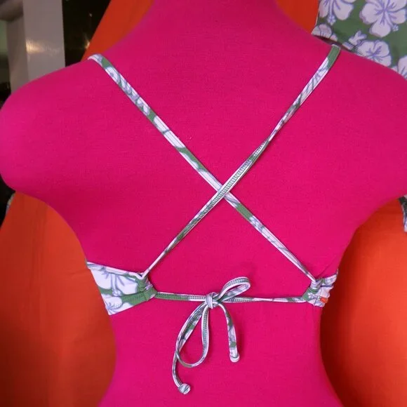 VS Pink Crossover Waist High Rise Bikini Bottom Sz L - Picture 7 of 12